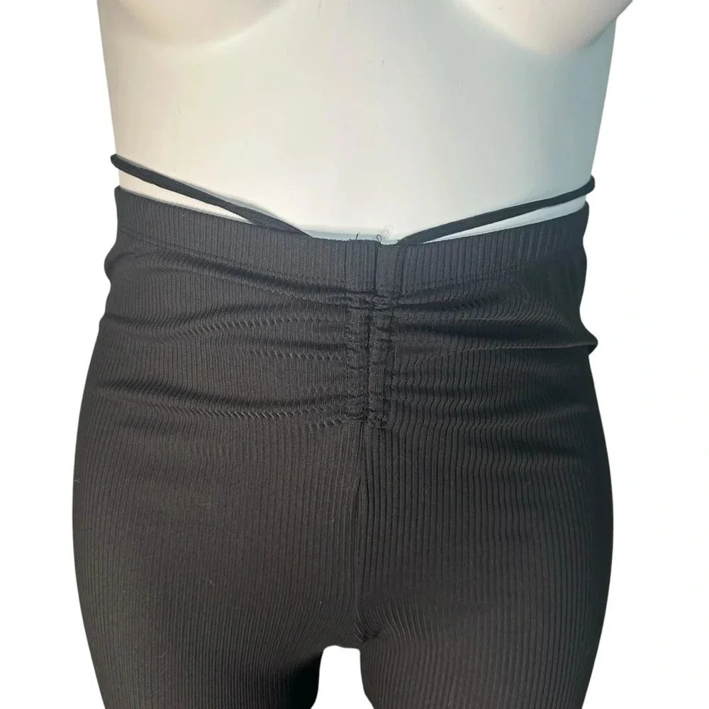 Black textured Rue21 Flare pants (F2) - Picture 2 of 6